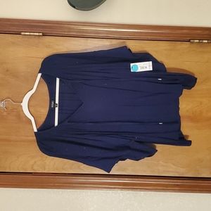 A.n.a. navy peasant blouse NWT pxxl
